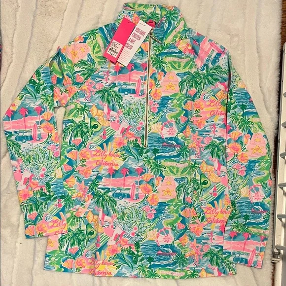 🦄HTF Lilly Pulitzer Skipper Popovers half-zip set of 7!!! 5XS+2S like new & NWT - Picture 3 of 11